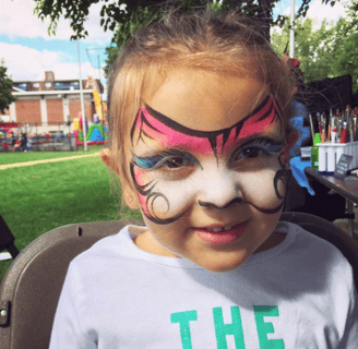 Kitty Cat Face Painting at a Las Vegas Park