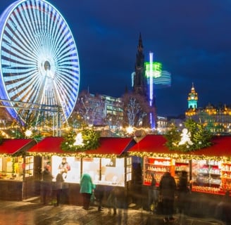 Edin burg Scotland best place to celebrate Christmas 2024