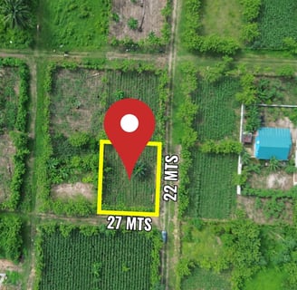 a map of a farm with a pinpoint red marker marker marker in the middle