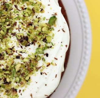 Orange, Almond, & Rose Cream Cake