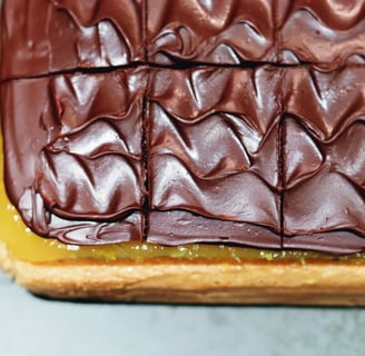 Jaffa Cake Tray Bake