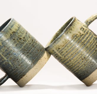 handmade cup and mugs by Perry Pottery