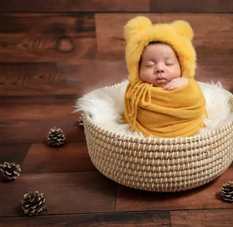 Newborn Photography acorn theme