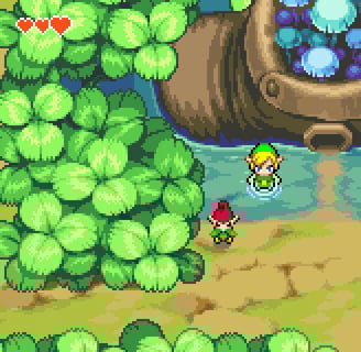 En Minish Cap Link  necesita hacerse pequeño para explorar nuevos lugares
