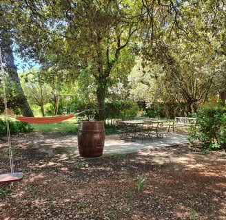 terrasse dans les bois