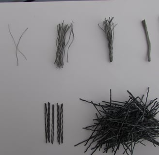 Macrofibra flexível para concreto