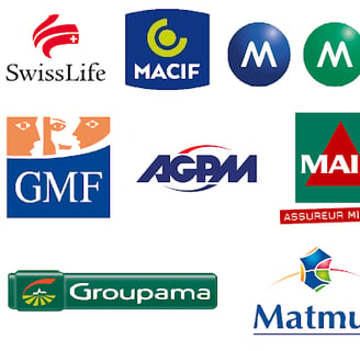 a group of logos of various brands of business