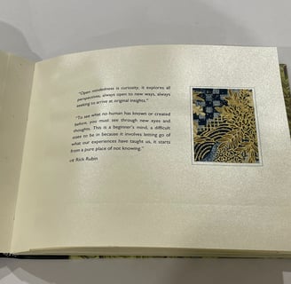 Album with marbled paper and decorative pages