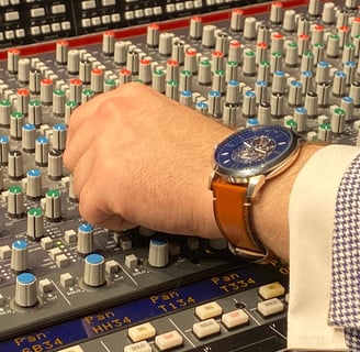 Andrew Wimple mixing with watch