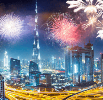 Dubai uae best place to celebrate new year 2025
