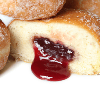 Jelly filled donut best in the world very delicious