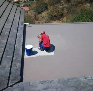 Flat roof slab waterproofing, Rustenburg