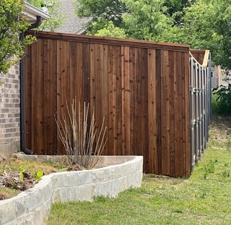 Dark Wood Fence