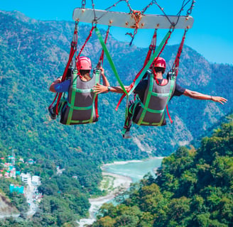 Giant Swing in Rishikesh