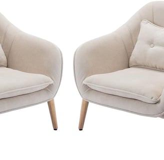 beige lounge chairs 