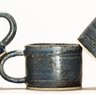 handmade cup and mugs by Perry Pottery