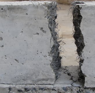 Reforço do concreto com macrofibras