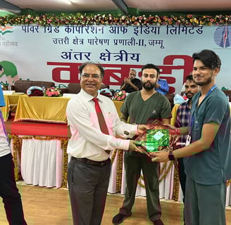 Team Physiotherapist for Inter-Regional Kabaddi Tournament, Power Grid Corporation of India