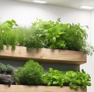 top view photo of green leafed plants in pots