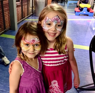 Two Venetian Masks at a Masquerade Party