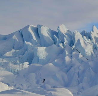 Anchorage, AK - Mountainous peaks formed by the Matanuska Glacier