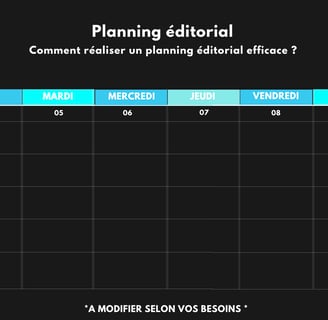 planning éditorial