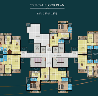 Typical floor plan of Ellora emerald building 8-13-18