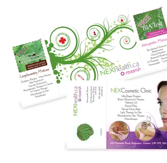 Nex Health Promotional Postcard Design