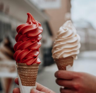 Delicious soft serve ice. The perfect summer treat!