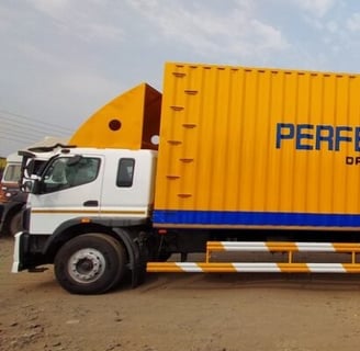 MS Engg Works Container Body with Malaysian Sal wood flooring – fully enclosed.