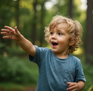 Nelivuotias Leo juoksee paljain jaloin metsässä, tutkii muurahaisia kivellä ja puhuu niille kuin vanhoille ystävilleen.