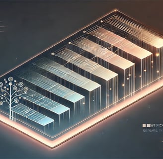 Abstracte weergave van de roadmap naar Artificial General Intelligence