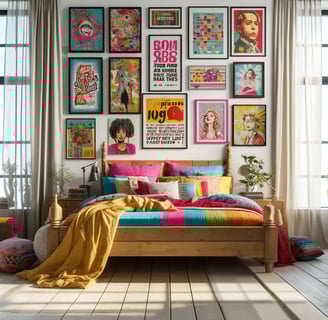 gallery wall boho style