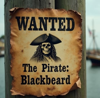 Wanted The Pirate: Blackbeard
