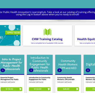 a website page with a variety of health related information