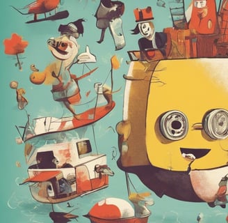 quirky ilustratiion