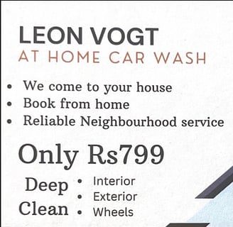 Leon Vogt carwash Mauritius, Mauritius at home car wash