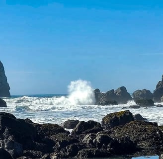 CA Coast - Beautiful beach scenery at the Wilson Creek Beach in Klamath