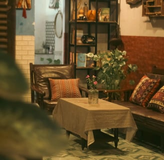 Table, Armchair and Bench by Bui Van Dong from Pexels