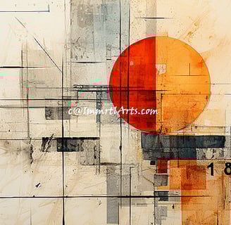 ImmrtlArts : Harmony in Hues abstract painting description