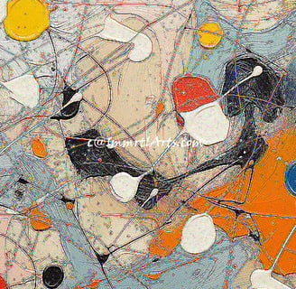 ImmrtlArts : Intricate Palette Ballet abstract painting description