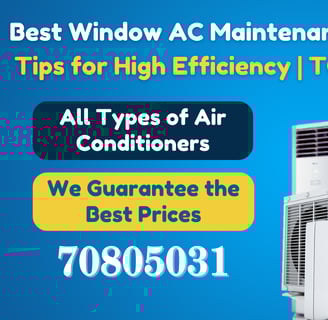 Best Window AC Maintenance Tips for High Efficiency TCS