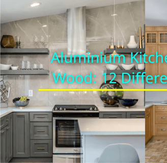 video aluminium kitchen set cabinet vs wood 