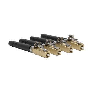Conectores de fibra LC metal simplex metalicos