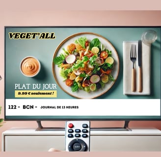 Voix off féminine pour une publicité télé fictive, micro professionnel