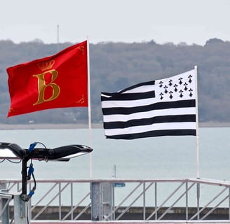 les drapeaux du Cirque d'Hiver Bouglione On Tour