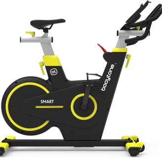 a stationary bike with a smart appliance