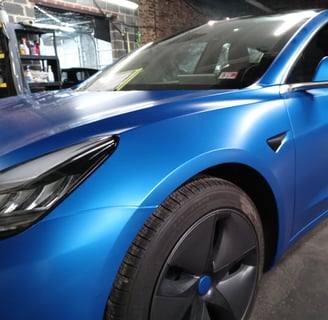 3M Certified Vehicle Wrap, 3M 2080 Matte Blue Metallic, Action Installation & Project Management, Asheville NC