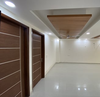 Corner 3 BHK flat for sale in Chattarpur with multiple balconies