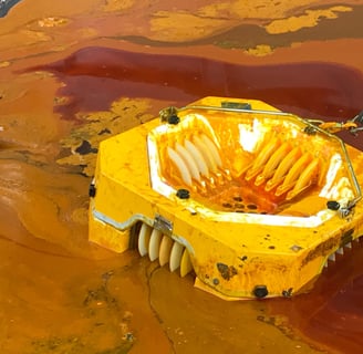 Skimmer yang sedang beroperasi